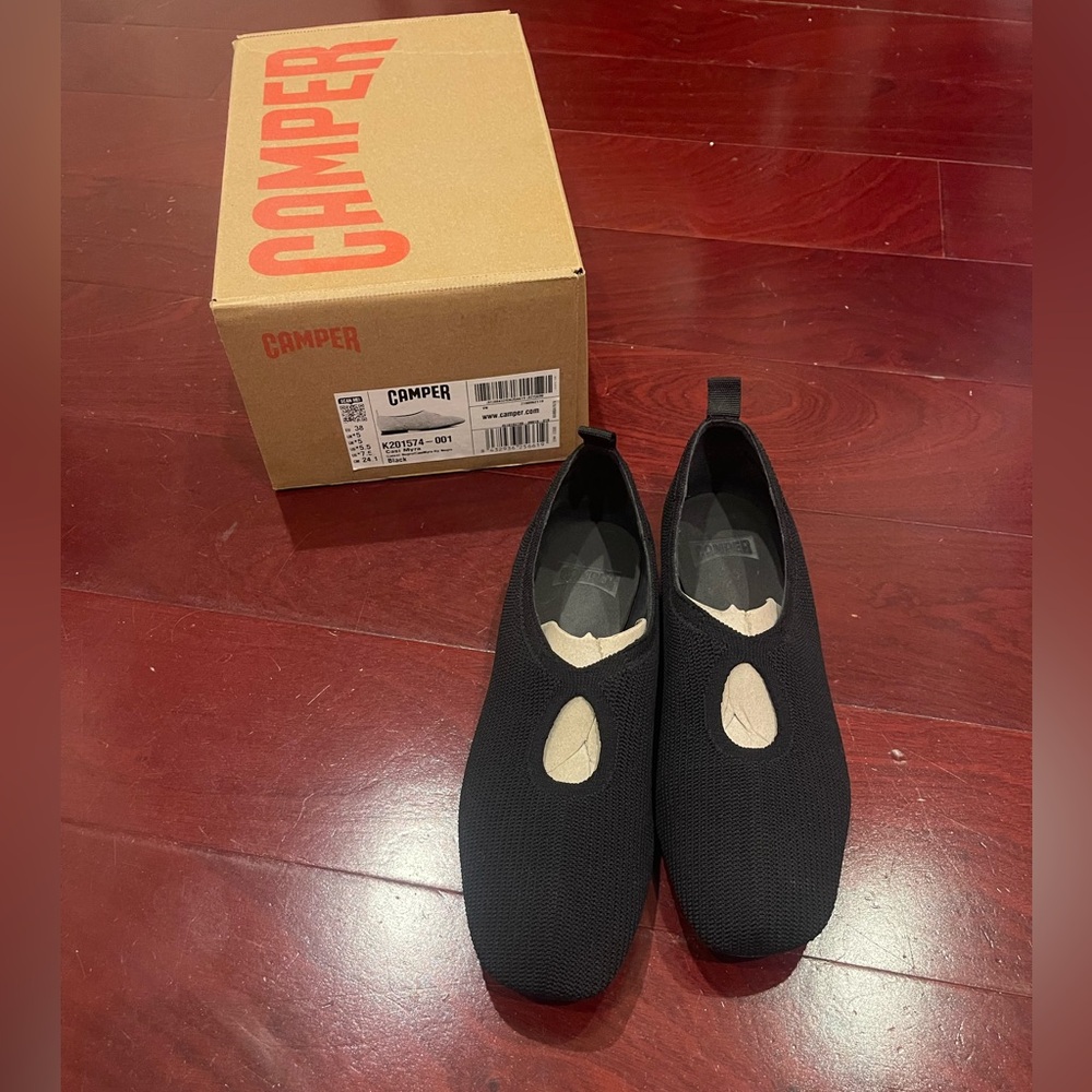 Camper Black Knit Casi Myra Shoes